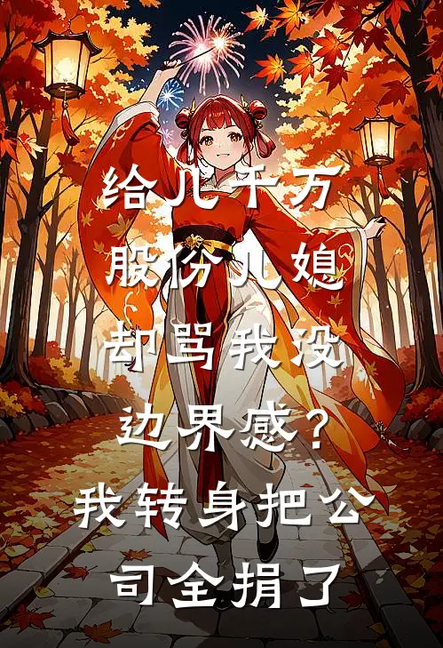 给儿千万股份儿媳却骂我没边界感？我转身把公司全捐了