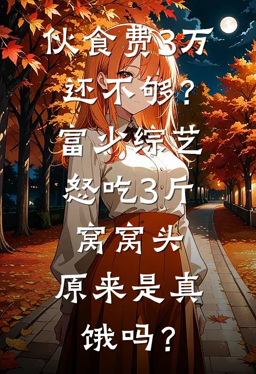 伙食费3万还不够？富少综艺怒吃3斤窝窝头，原来是真饿吗？
